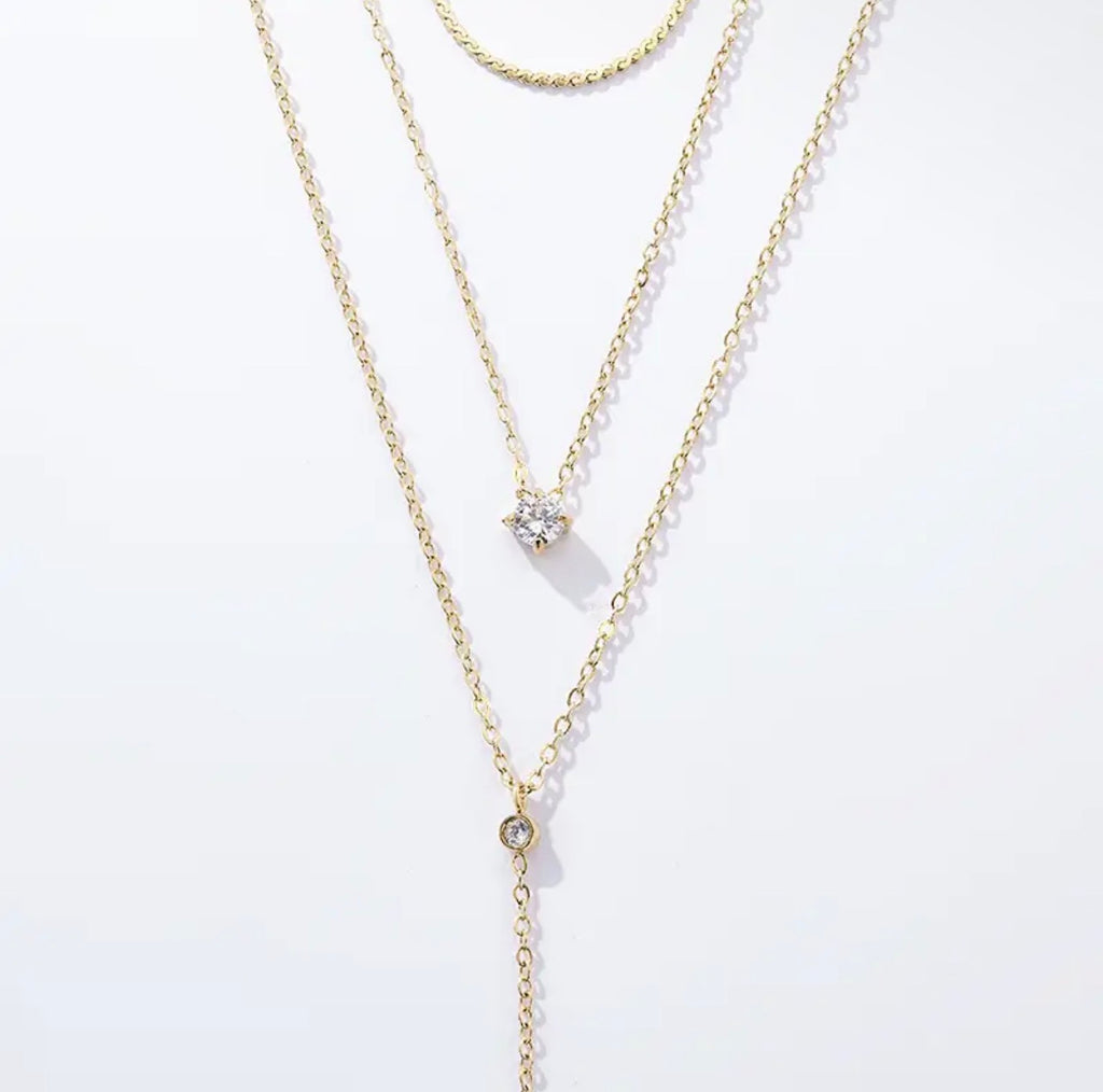 Stella - Goldene Layering-Kette