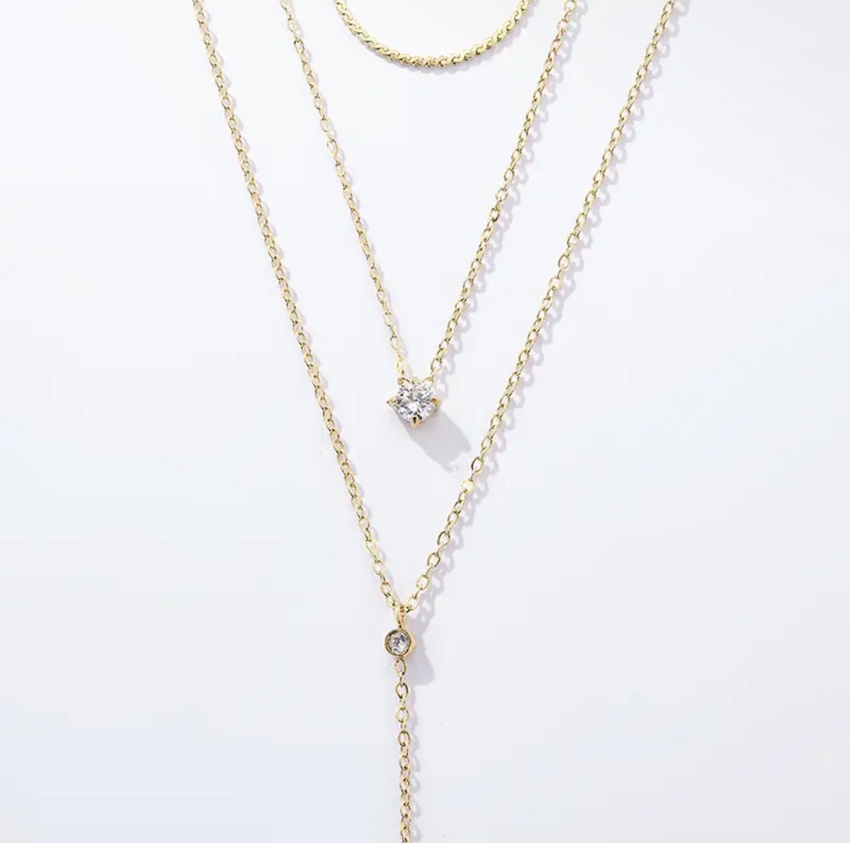 Stella - Goldene Layering-Kette