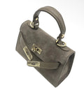 Mini-Ledertasche Livia in Taupe – echtes Leder | Made in Italy