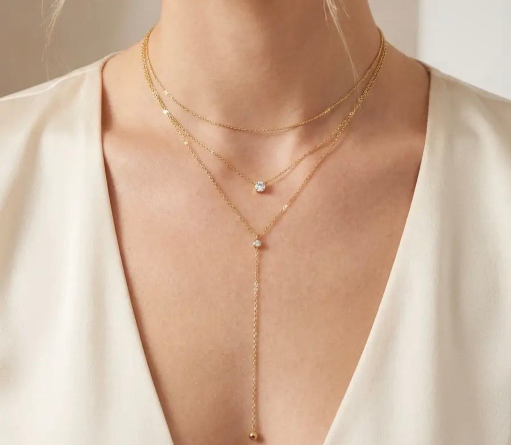 Stella - Goldene Layering-Kette