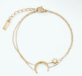 Armband Luna – Goldener Mondzauber
