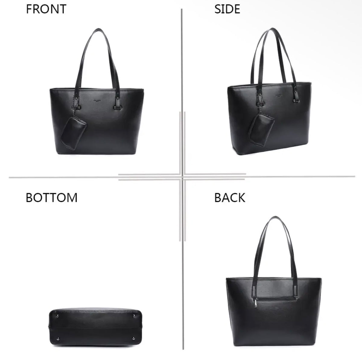 Sveva – Schwarze Shopper Tasche