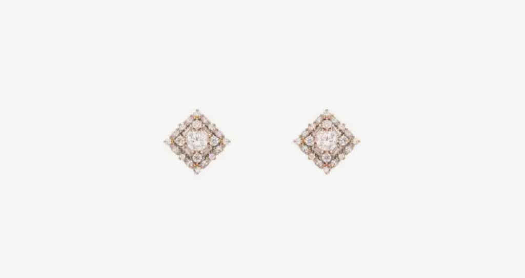 Gina – Geometrische Ohrringe mit Zirkonia