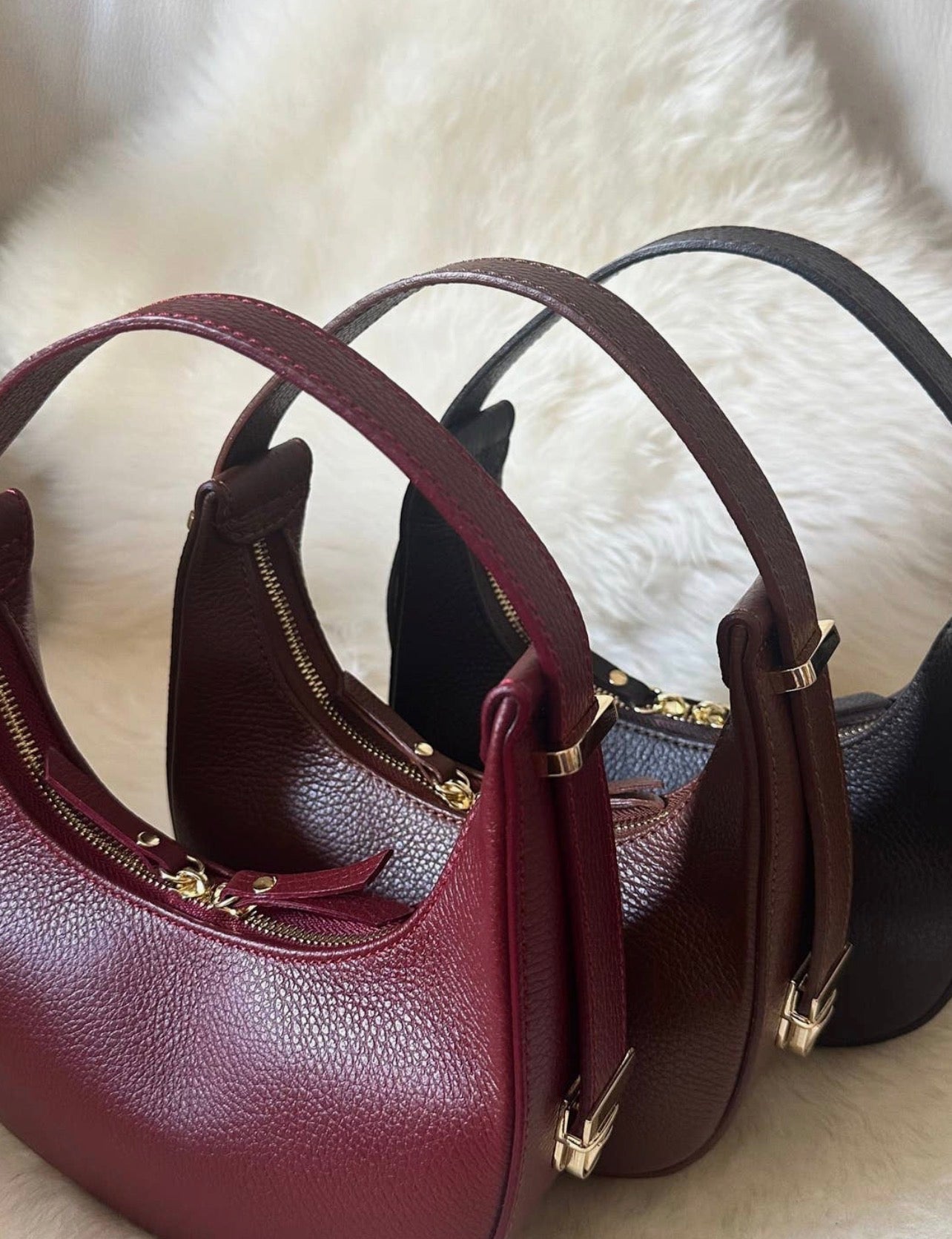 Elly – Mini Hobo Bag aus Echtleder