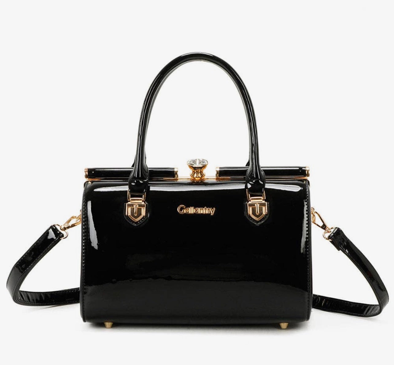 Rubina – Elegante Handtasche mit Golddetails