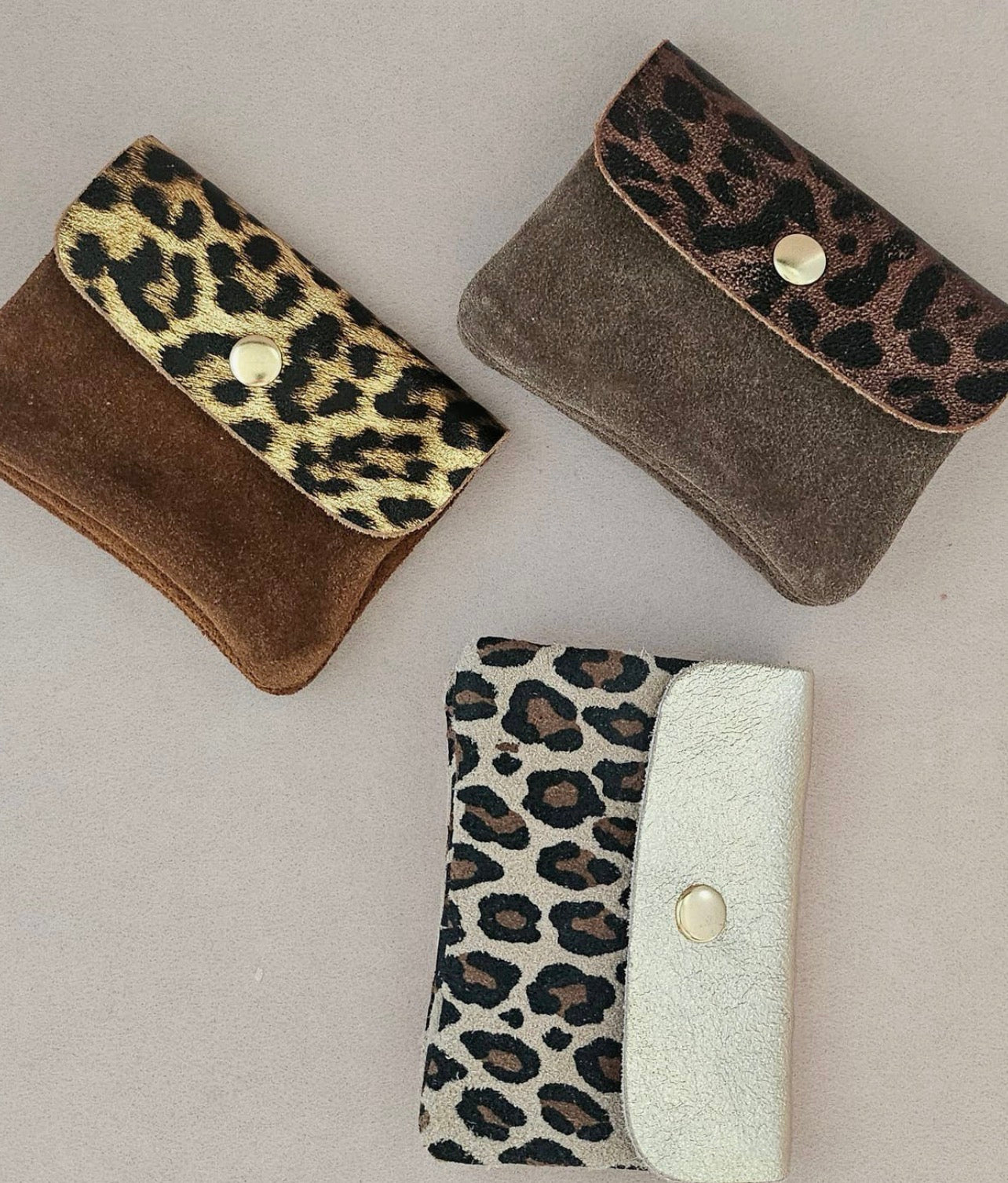 Leona – Portemonnaie Leopard aus Leder