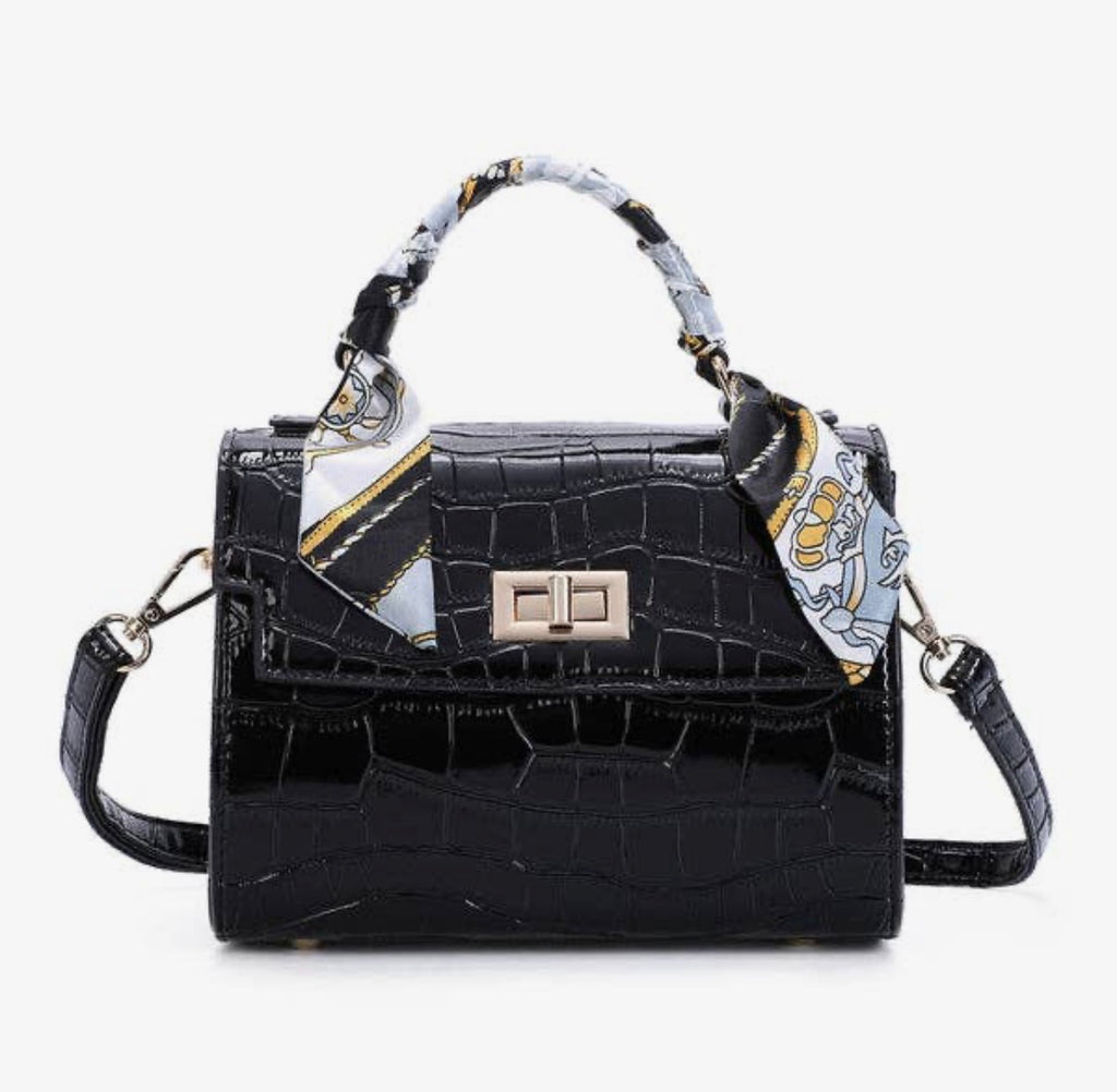 Vivienne – Handtasche in Krokodiloptik