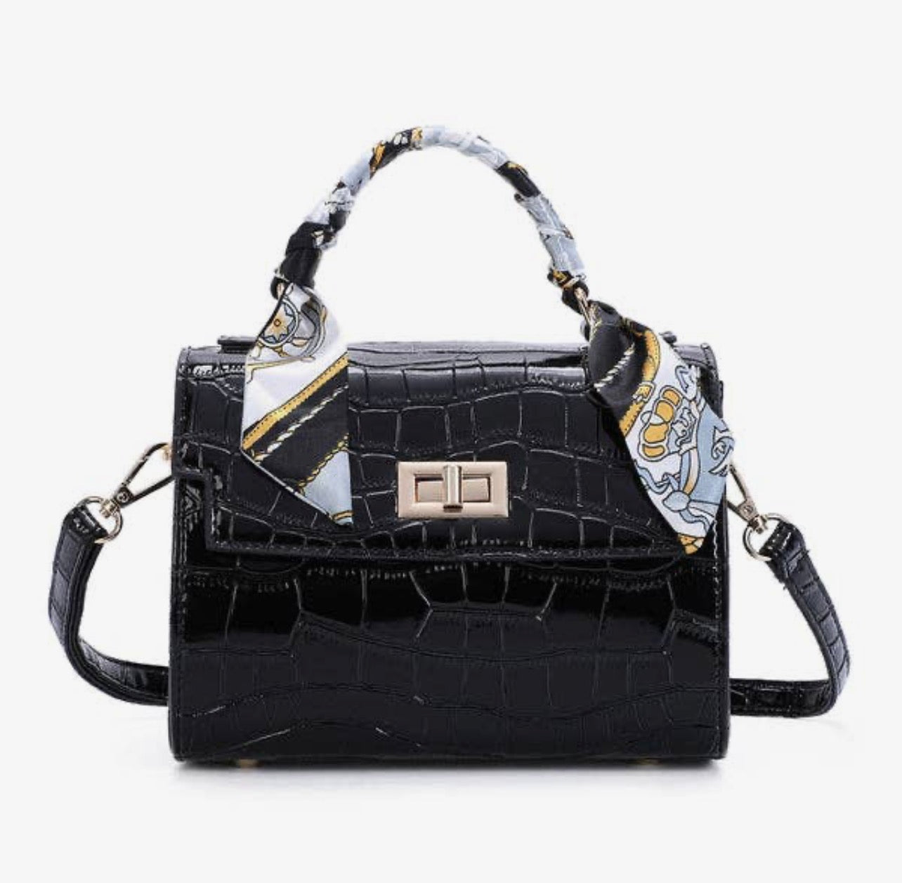 Vivienne – Handtasche in Krokodiloptik