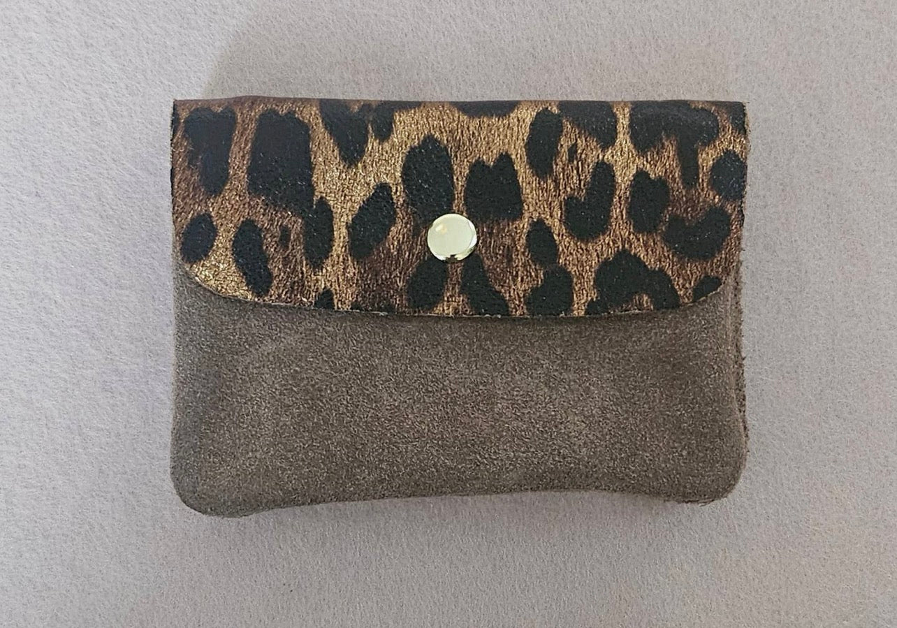 Leona – Portemonnaie Leopard aus Leder